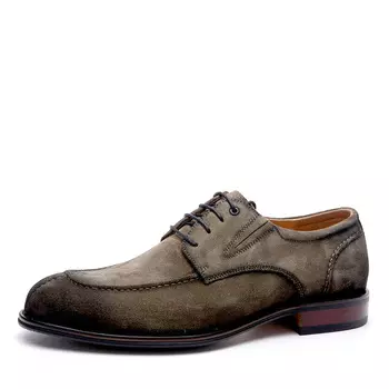 Полуботинки из бархатистого велюра цвета хаки