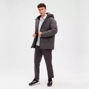 Пуховик мужской серый