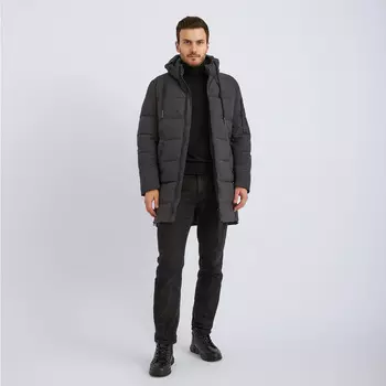 Пуховик мужской серый