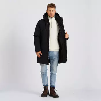 Пуховик мужской тёмно-синий