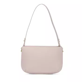 Розовая сумка мессенджер из гладкой кожи