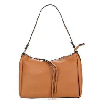 Рыжая сумка сэтчел из экокожи