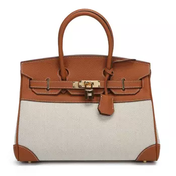 Рыжая сумка сэтчел из гладкой кожи