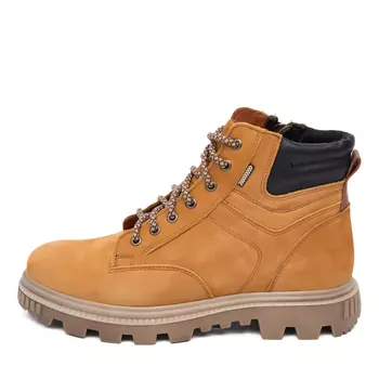 Рыжие зимние ботинки из нубука