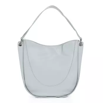 Серая сумка хобо из экокожи