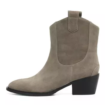 Серые казаки из натурального велюра