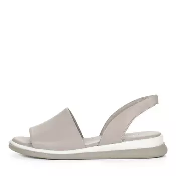 Серые сандалии из кожи