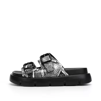 Серые шлепанцы из бархатистого велюра