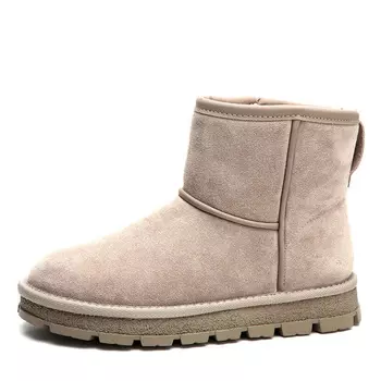 Серые угги из ворсовой кожи