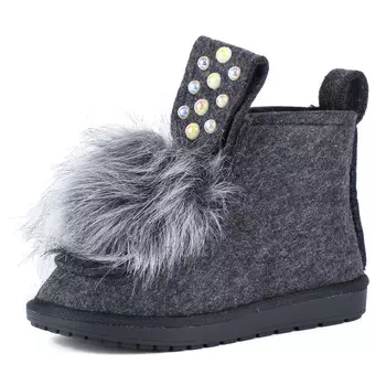 Серые валенки из фетра на меху