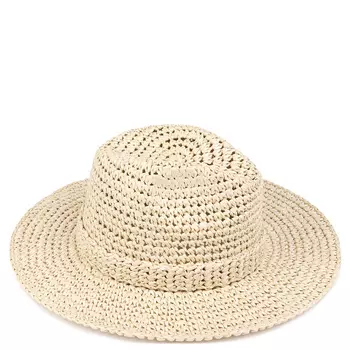Шляпа пляжная женская из целлюлозы бежевая