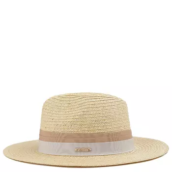 Шляпа пляжная женская из целлюлозы бежевая