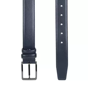 Синий кожаный ремень