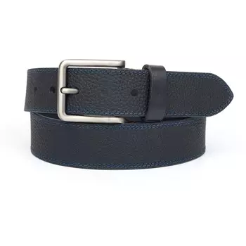 Синий кожаный ремень