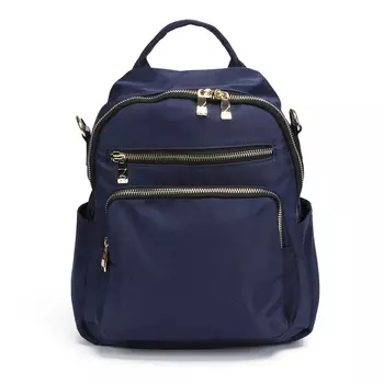 Синий текстильный городской рюкзак