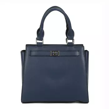 Синяя сумка сэтчел из экокожи