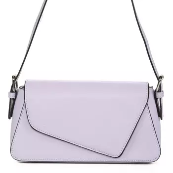 Сиреневая сумка мессенджер из экокожи