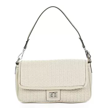 Сумка из экокожи молочного цвета