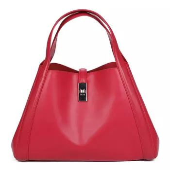 Сумка из гладкой кожи цвета фуксия