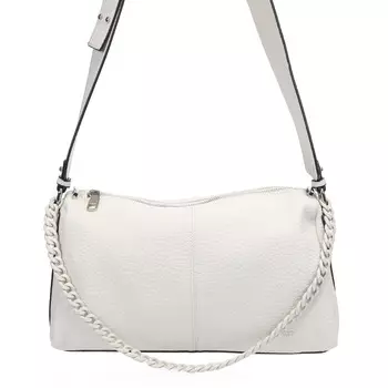 Сумка мессенджер из экокожи молочного цвета