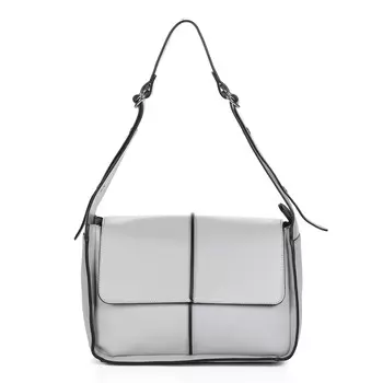 Сумка мессенджер из экокожи сиреневого цвета