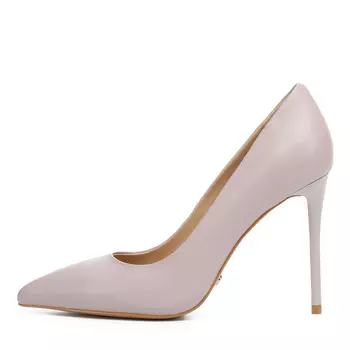 Туфли лодочки из кожи сиреневого цвета