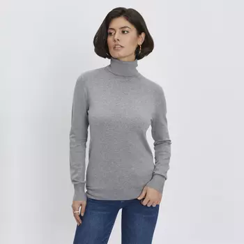 Водолазка женская серый меланж