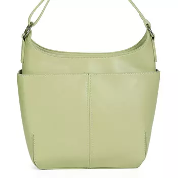 Зеленая сумка из экокожи