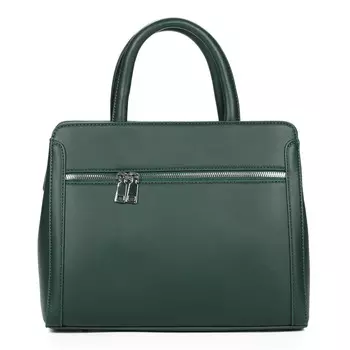 Зеленая сумка тоут из экокожи