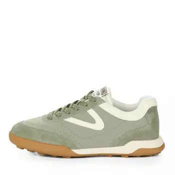 Зеленые кроссовки из кожи