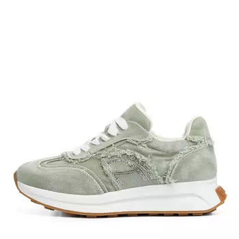 Зеленые кроссовки из текстиля