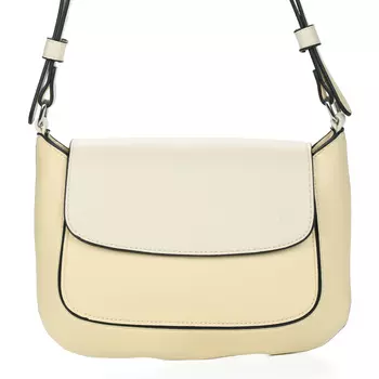 Желто-бежевая сумка из экокожи