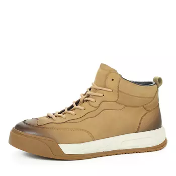 Желтые утепленные кеды из нубука