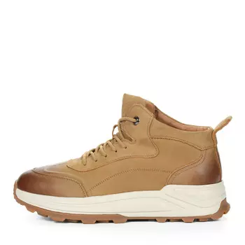 Желтые утепленные кроссовки из нубука