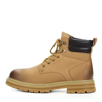 Желтые зимние ботинки из нубука