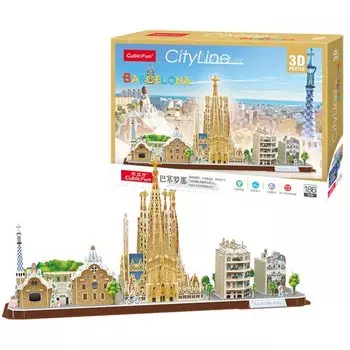 3D-пазл Барселона CityLine, 186 деталей