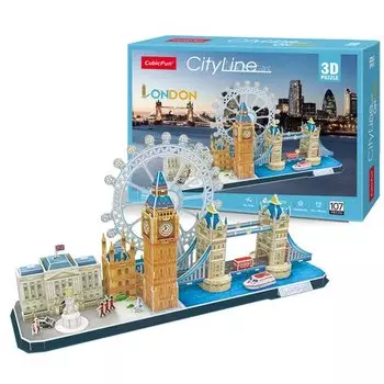 3D-пазл CubicFun Лондон CityLine, 107 деталей