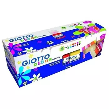 Акриловые краски "Decor Acrylic", 12 цветов