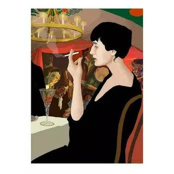 Арт-принт Somodernart "Анна Ахматова" Катя Хозацкая, А2