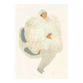 Арт-принт Somodernart "Девушка в метро" Полина Шутова, А3