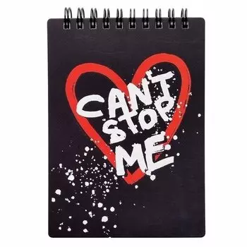 Блокнот Be Smart Bad Girl Сердце, в клетку, 100 листов, А6