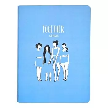 Блокнот Be Smart, коллекция Girls, в клетку, 32 листа, 10,5 х 14 см, голубой