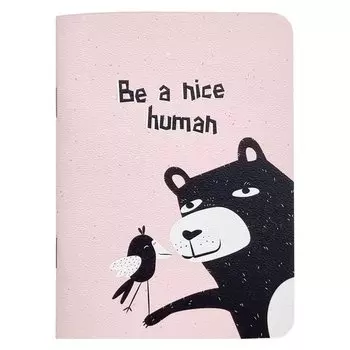 Блокнот Be Smart, коллекция Silly Медведь, 105 х 140 мм, 32 листа, в клетку