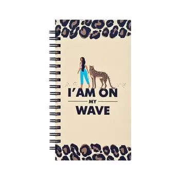 Блокнот Be Smart "Leo" 100 листов, в клетку, 9,4 х 17,4 см, бежевый