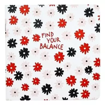 Блокнот Be Smart Sentiment Черные и Красные цветы, нелинованный, 40 листов, 17 х 17 см