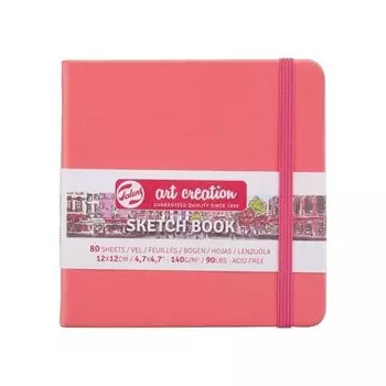 Блокнот для зарисовок Royal Talens Art Creation, 80 листов, 140 г/м2, 12 х 12 см, коралловый