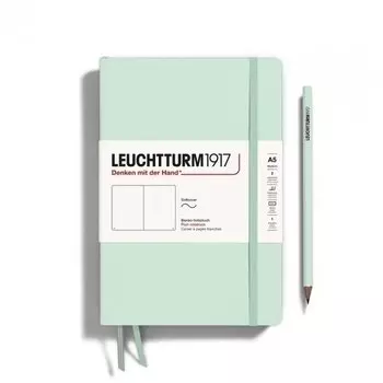 Блокнот Leuchtturm1917 Medium, 61 лист, без линовки, мягкая обложка, мятный