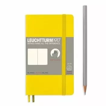 Блокнот Leuchtturm1917, нелинованный, 61 лист, А6, лимонный