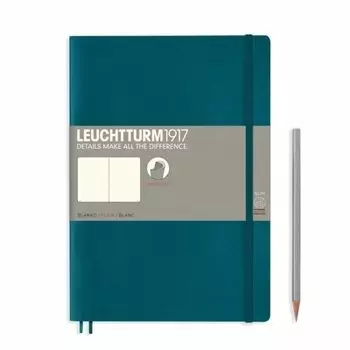 Блокнот Leuchtturm Composition, 61 лист, без линовки, зеленый океан, В5