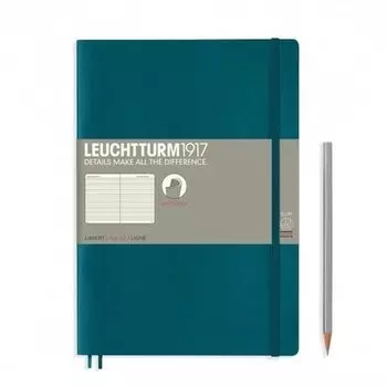 Блокнот Leuchtturm Composition, 61 лист, в линейку, зеленый океан, В5